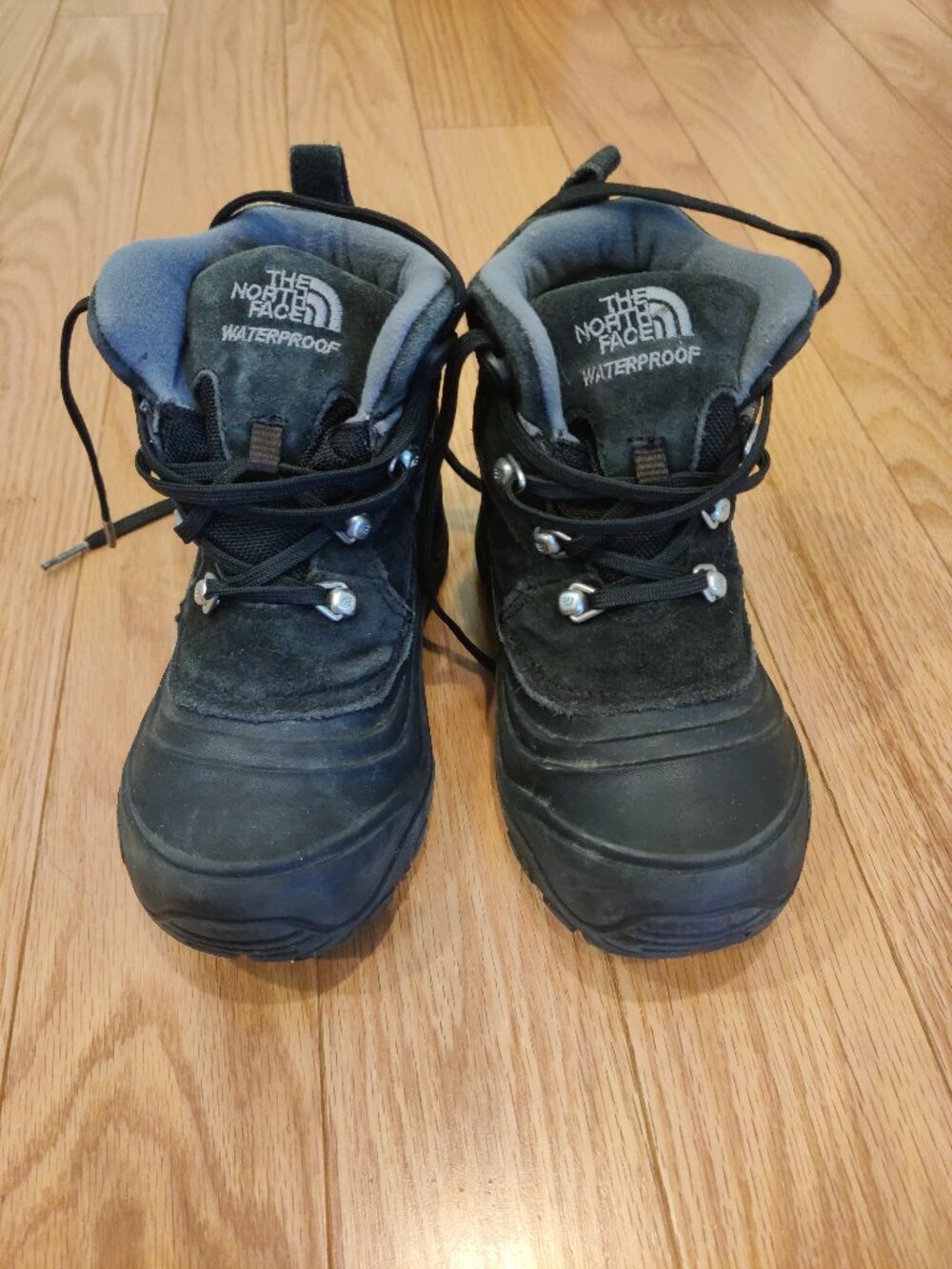North Face waterproof black suede boot size 12